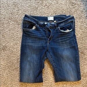 BKE Stella Women's Straight Leg Jeans - Dark Blue